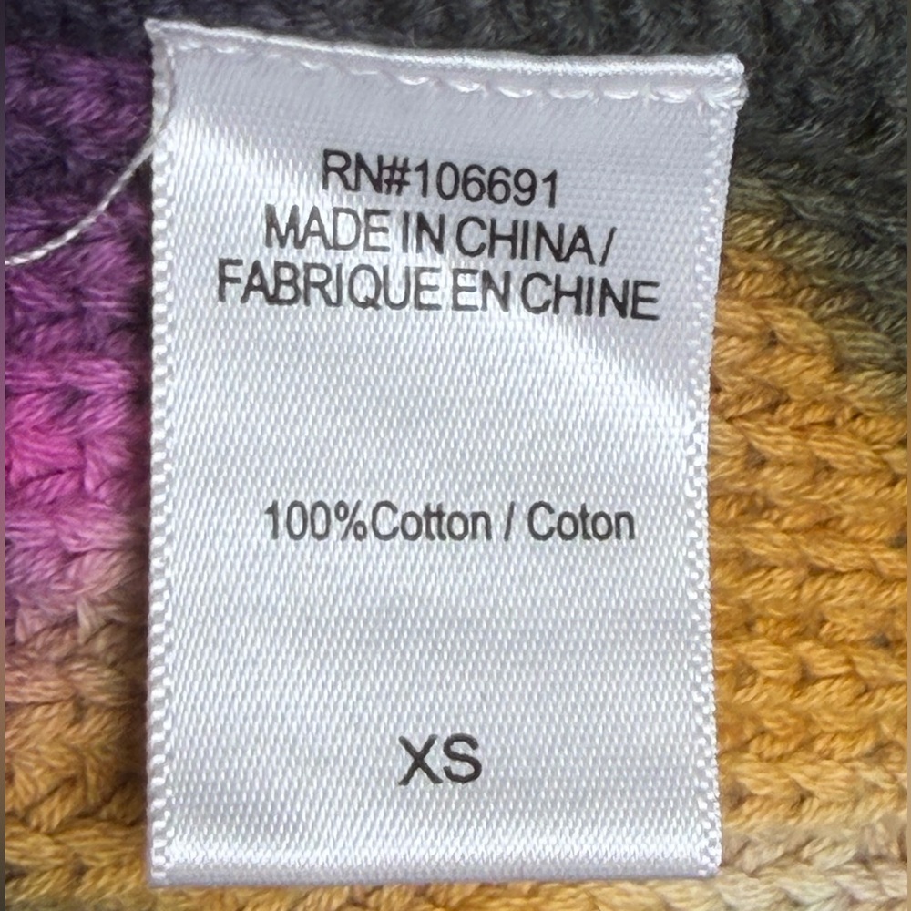 Young Fabulous & Broke (YFB) Women’s Tie Dye Oversize Cropped Sweater Sz XS - Picture 6 of 10